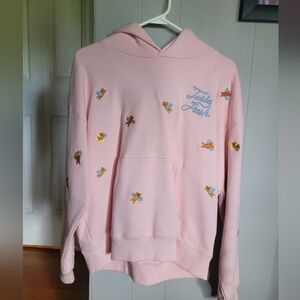 Teddy fresh angel bear hoodie pink size M